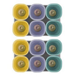 Набор многоразовый InGreen для выращивания рассады 4в1,12х400мл,2под.,субстрат,лопатка IG604210998