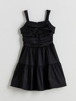 Kare Yaka K?z ?ocuk Abiye Elbise