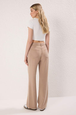 Vizon %100 Tencel Yuksek Bel Wide Leg Jeans TWOSS25JE00262 - Trendyolmilla фото 4