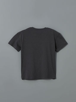 Bisiklet Yaka Bask?l? Erkek ?ocuk Ti??rt