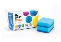 FUN CLEAN губка д/мытья посуды XL ( 5шт)