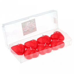 Свеча плавающая Сердечко д6см, h3,5см, ароматизированная Cranberry Marshmallow, парафин, набор 7шт (Россия) - Домашняя Мода фото 7