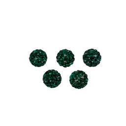 Бусина Zlatka пластик BWM-08 8 мм 5 шт №18 изумрудный