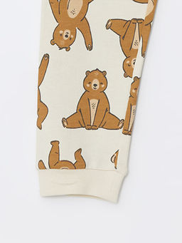 Beli Lastikli Bask?l? Erkek Bebek Pijama Alt - Waikiki фото 3