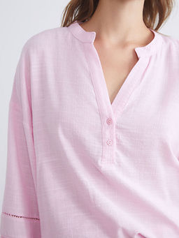 Ka??k Yaka Oversize Bluz