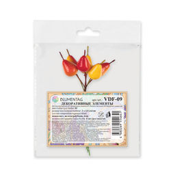Blumentag VDF-09 Декоративные элементы 6 х 6 шт. 2.5 см 01 груша желтая  фото 3