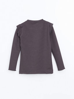 Bisiklet Yaka Nak??l? K?z ?ocuk Ti??rt - Waikiki фото 3