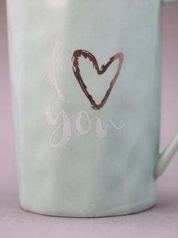 Кружка Love u, mix green