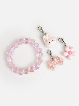 ACOOLA / Браслет детский Bryson светло-розовый  фото 3