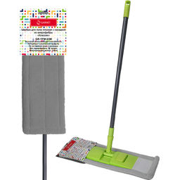 Швабра для пола плоская с насадкой из микрофибры GARNET "Классик", арт. GR-YFM-03M, 63917