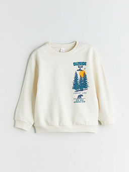Bisiklet Yaka Erkek ?ocuk Sweatshirt