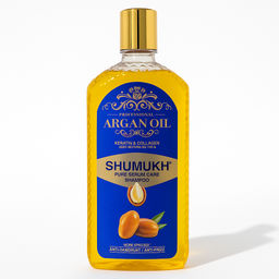 Шампунь для волос с аргановым маслом Shumukh, 420 г для восстановления повреждённых волос SMK3-01