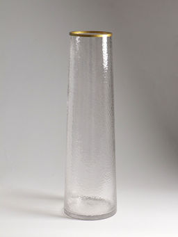 Ваза напольная «Линней», 50×15 см, стекло, прозрачная