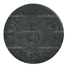 5 пфеннигов 1917 года Германия  Нотгельд Метманн