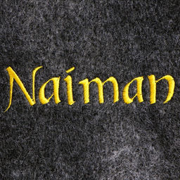 Шапка для бани с вышивкой Naiman серая - Добропаровъ фото 2