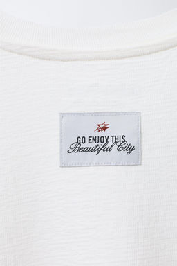 STRUCTURED SLOGAN T-SHIRT - Zara фото 4