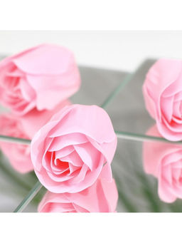 Мыльные розочки, розовые, набор 9 шт.