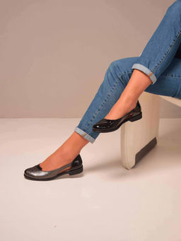 Туфли 160.madonnabl.Черный лак астана