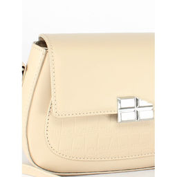 Сумка женская искусственная кожа Ch&K-8630, 1отд, плечевой ремень, бежевый SALE 255073 - Adelia фото 4