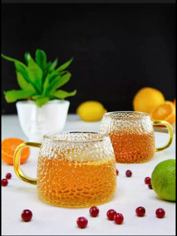 Кружка рельефное стекло, 420 мл, упак. 2 шт - BESTCOFFEE фото 6