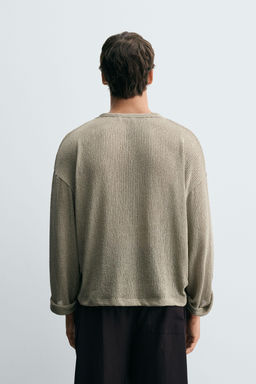 OPENWORK TEXTURED T-SHIRT - Zara фото 3