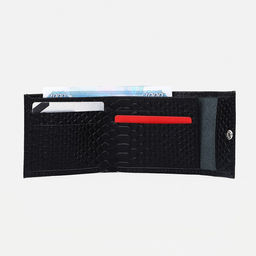 Кошелёк на кнопке, цвет чёрный - Simaland фото 4