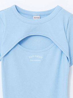 Bisiklet Yaka K?z ?ocuk Elbise