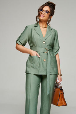 Костюм 6333 хаки, Брюки, Жакет - Beautiful and free фото 4