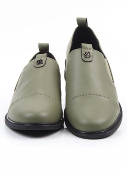 06-M47-18 GREEN Туфли женские (натуральная кожа)