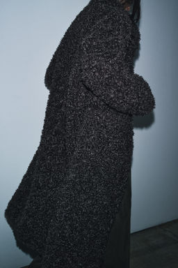LONG FAUX SHEARLING COAT ZW COLLECTION - Zara фото 3