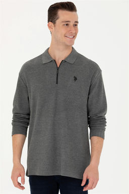 U. S. Polo Assn / Мужской свитшот антрацитового цвета - U.s. polo assn фото 10