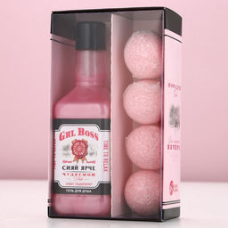 Подарочный набор косметики Сияй ярче, гель для душа виски 250 мл и бомбочки для ванны 4?40 г, Чистое счастье  фото 2