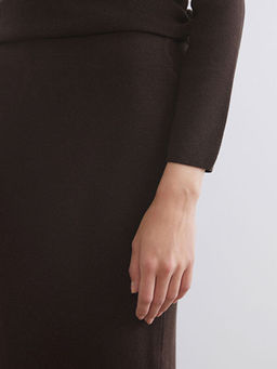 Beli Lastikli Y?rtma?l? Triko Etek