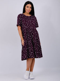 Платье Касадея, трикотаж - Малина фото 26