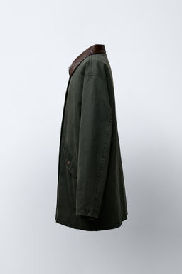 LONG WAXED JACKET - Zara фото 4