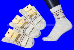 Цена за 10 пар. Василина носки женские внутри махра лен