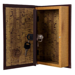 Шкатулка книга-сейф «Государева казна», дерево, искусственная кожа, 21×13×5 см