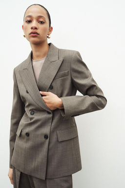 ZW COLLECTION WOOL BLEND FITTED BLAZER - Zara фото 2