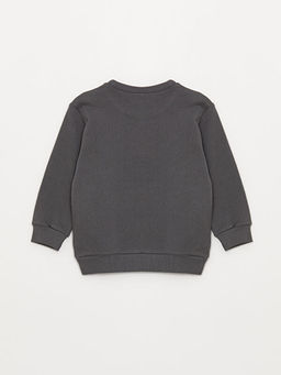 Bisiklet Yaka Uzun Kollu Bask?l? Erkek Bebek Sweatshirt 2li - Waikiki фото 3