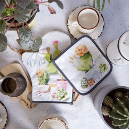 Прихватка Этель Love beautiful 19×19 см, 100% хлопок, саржа, ватин 250 г/м²