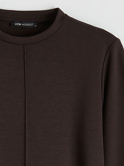 Bisiklet Yaka Kad?n Sweatshirt Tunik