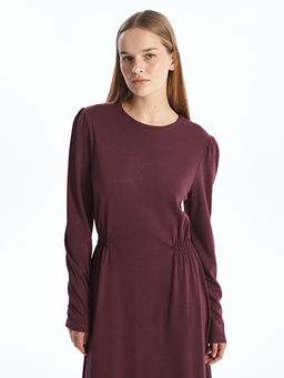 Bisiklet Yaka Elbise