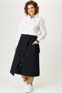 Костюм Aira Style 24119 Бело-черный