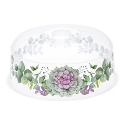 Крышка для СВЧ п/эт. d245мм "Каменная роза" (М 1416)