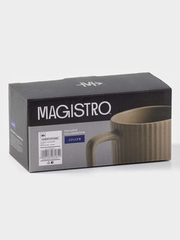 Кружки Magistro Jarwah Lausanne, 240 мл 7.8×8 см, набор 2 шт., фарфор, бежевые
