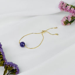 Браслет регулируемый с Чароитом от 16 см - Радуга самоцветов фото 2