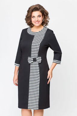 Блуза Swallow 803.2 черный+серебряный узор фото 961