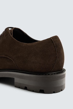 LEATHER SMART SHOES - Zara фото 6