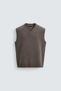 WOOL KNIT VEST - Zara фото 7
