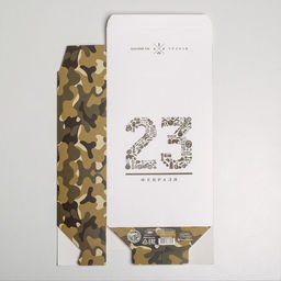 Цена за 2 шт. Коробка подарочная складная, упаковка, 23 февраля, 16?23?7.5 см